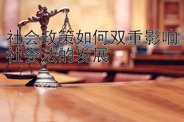 社会政策如何双重影响社会法的发展