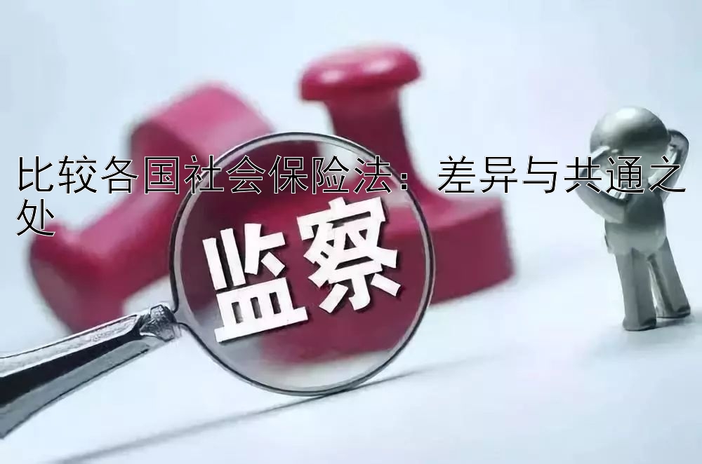 比较各国社会保险法：差异与共通之处