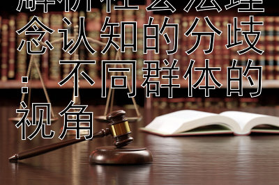 解析社会法理念认知的分歧：不同群体的视角