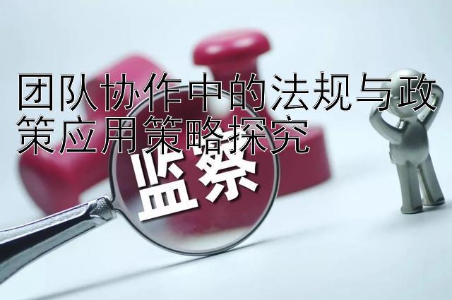 团队协作中的法规与政策应用策略探究