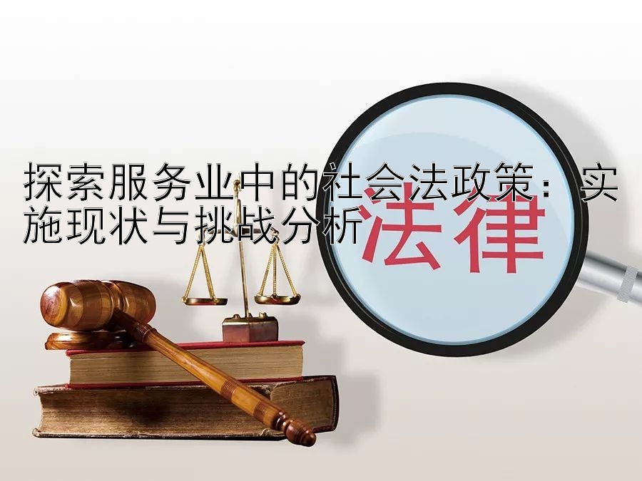 探索服务业中的社会法政策：实施现状与挑战分析