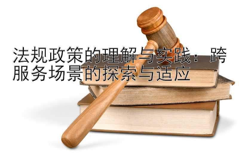 法规政策的理解与实践：跨服务场景的探索与适应