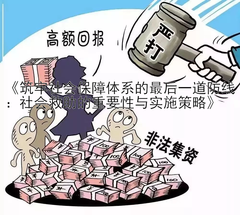 《筑牢社会保障体系的最后一道防线：社会救助的重要性与实施策略》