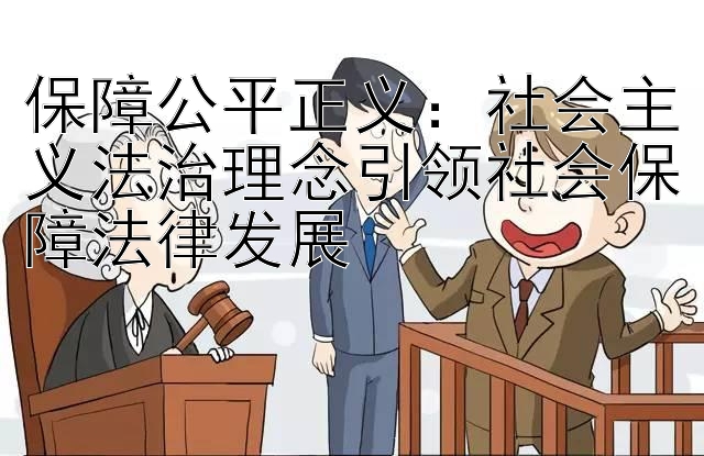 保障公平正义：社会主义法治理念引领社会保障法律发展