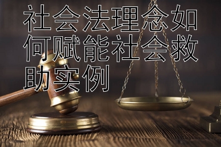 社会法理念如何赋能社会救助实例