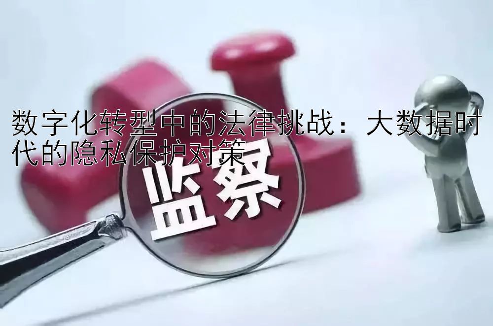 数字化转型中的法律挑战：大数据时代的隐私保护对策