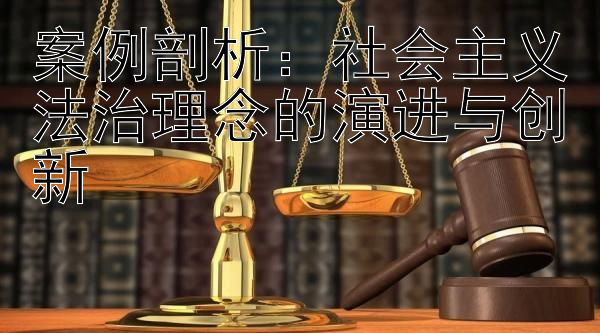 案例剖析：社会主义法治理念的演进与创新