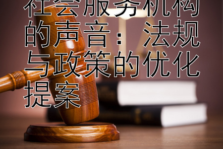 社会服务机构的声音：法规与政策的优化提案