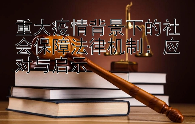 重大疫情背景下的社会保障法律机制：应对与启示