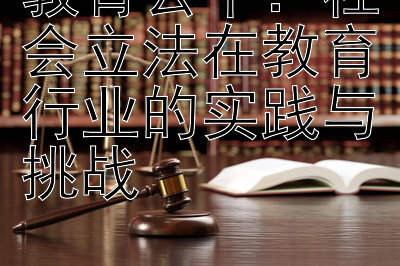 教育公平：社会立法在教育行业的实践与挑战