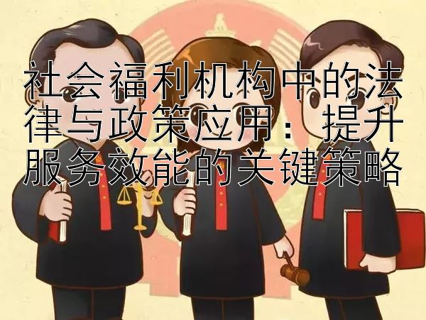 社会福利机构中的法律与政策应用：提升服务效能的关键策略