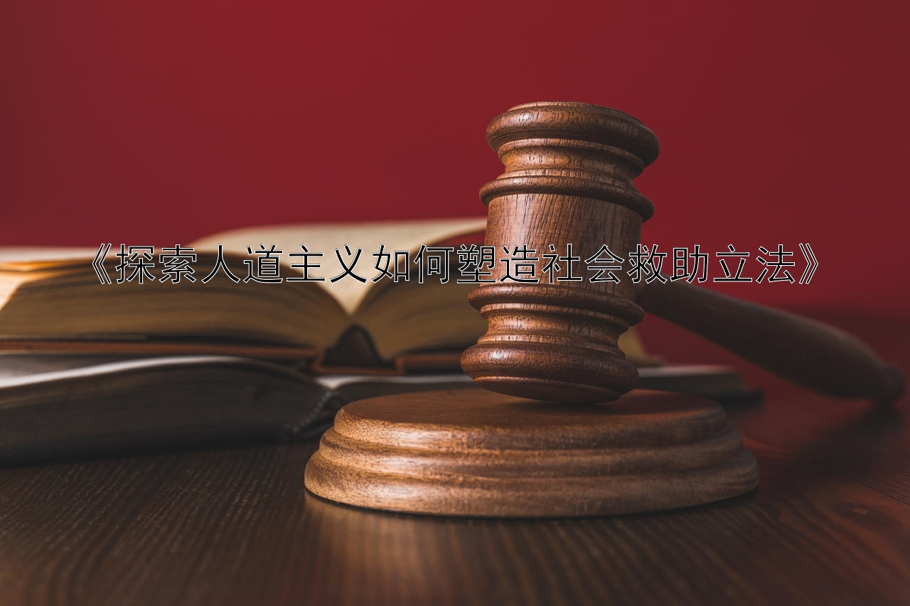 《探索人道主义如何塑造社会救助立法》