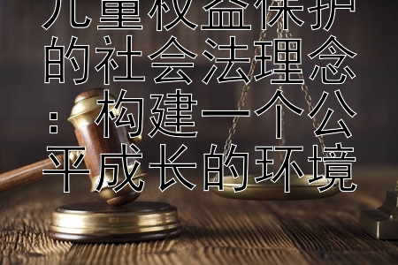 儿童权益保护的社会法理念：构建一个公平成长的环境