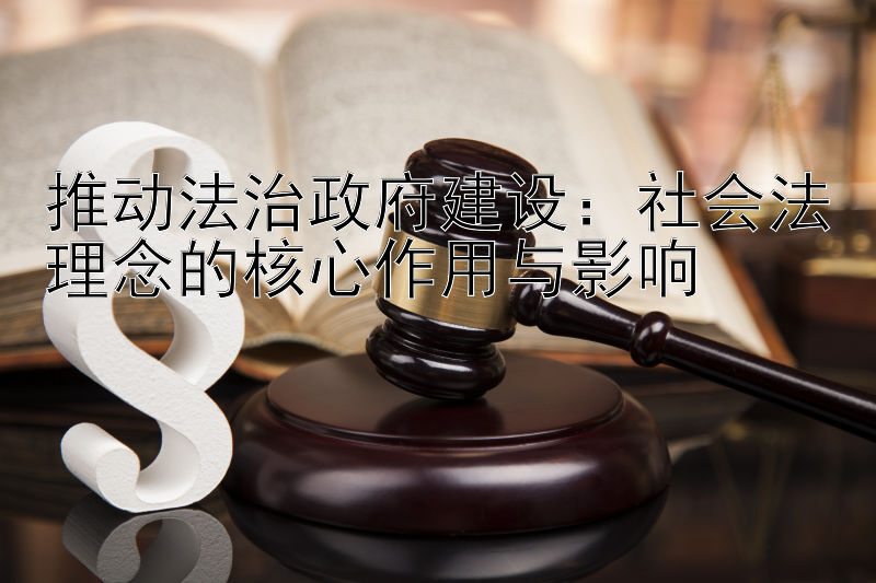 推动法治政府建设：社会法理念的核心作用与影响