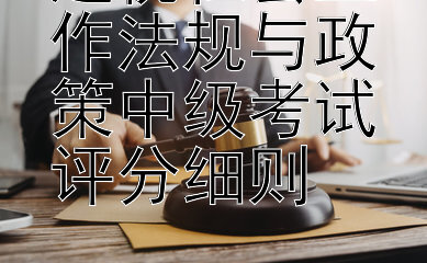 透视社会工作法规与政策中级考试评分细则