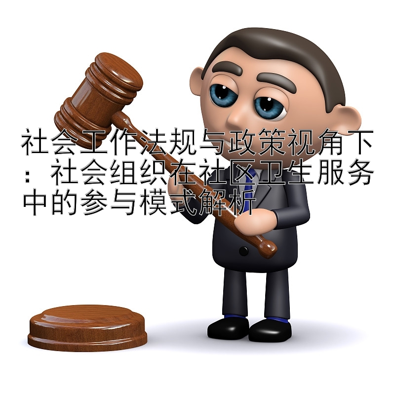 社会工作法规与政策视角下：社会组织在社区卫生服务中的参与模式解析