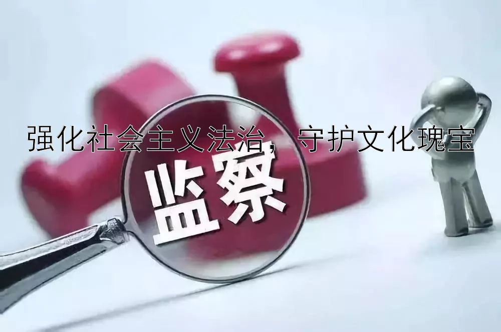 强化社会主义法治，守护文化瑰宝