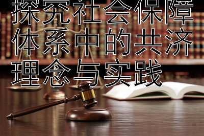 探究社会保障体系中的共济理念与实践