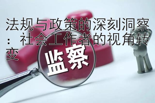 法规与政策的深刻洞察：社会工作者的视角转变