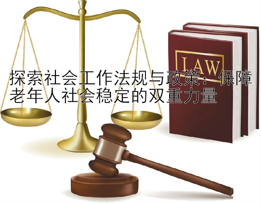 探索社会工作法规与政策：保障老年人社会稳定的双重力量