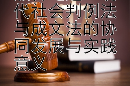 融合之道：现代社会判例法与成文法的协同发展与实践意义