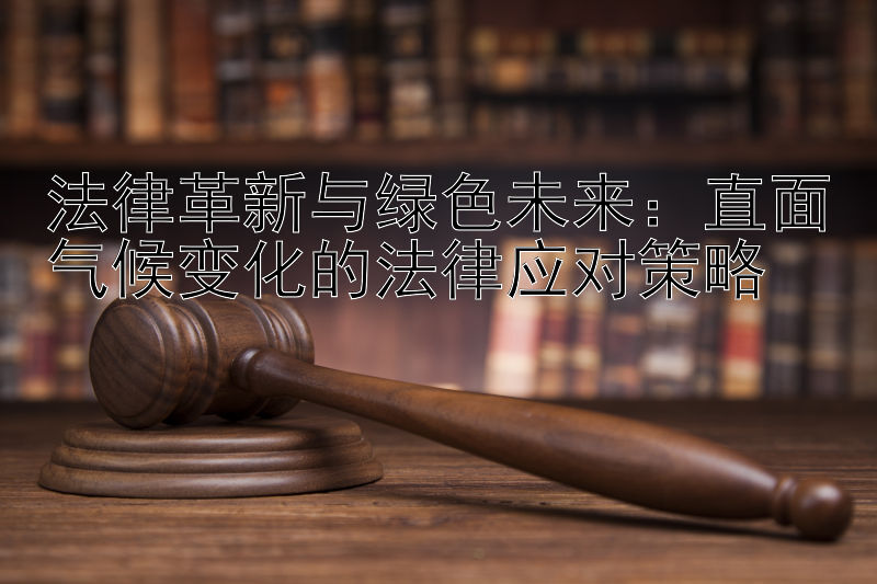 法律革新与绿色未来：直面气候变化的法律应对策略