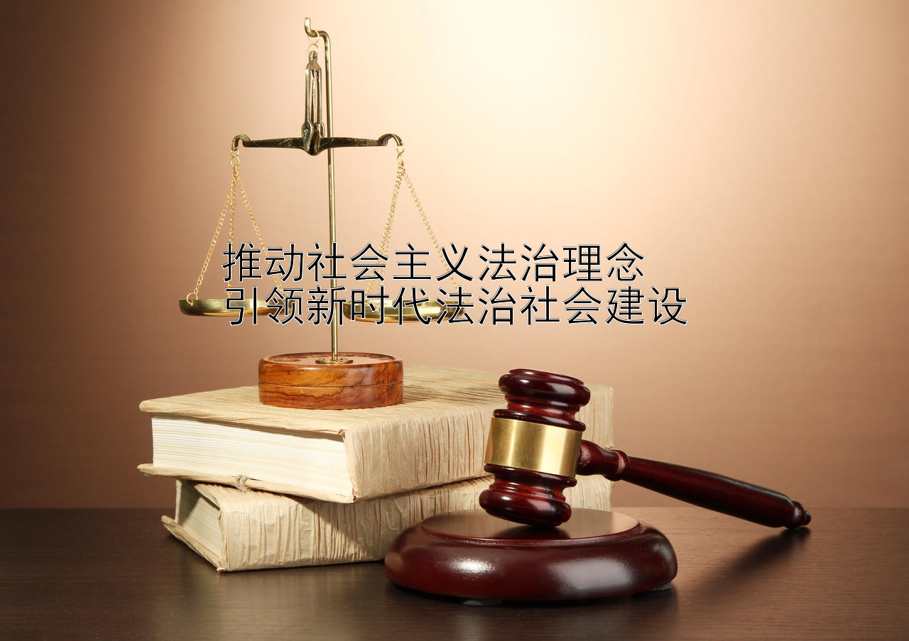 推动社会主义法治理念  引领新时代法治社会建设