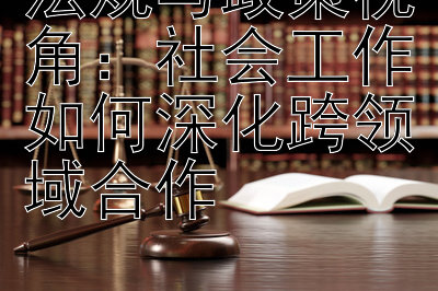 法规与政策视角：社会工作如何深化跨领域合作