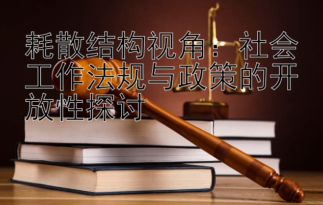 耗散结构视角：社会工作法规与政策的开放性探讨