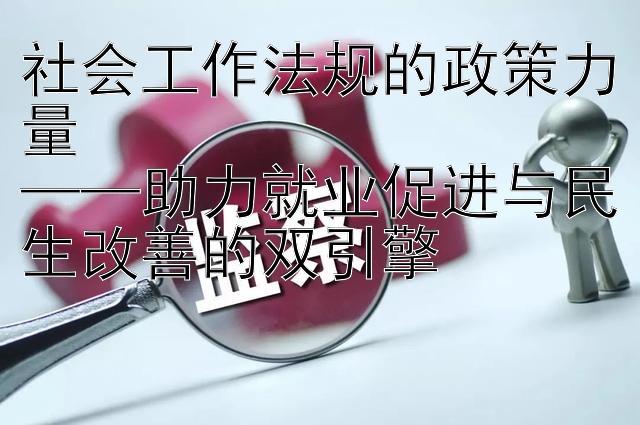 社会工作法规的政策力量  
——助力就业促进与民生改善的双引擎