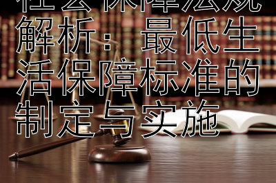 社会保障法规解析：最低生活保障标准的制定与实施