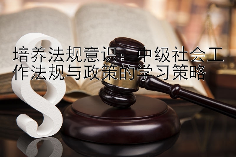 培养法规意识：中级社会工作法规与政策的学习策略