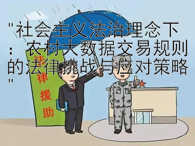 社会主义法治理念下：农村大数据交易规则的法律挑战与应对策略