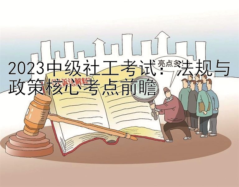 2023中级社工考试：法规与政策核心考点前瞻