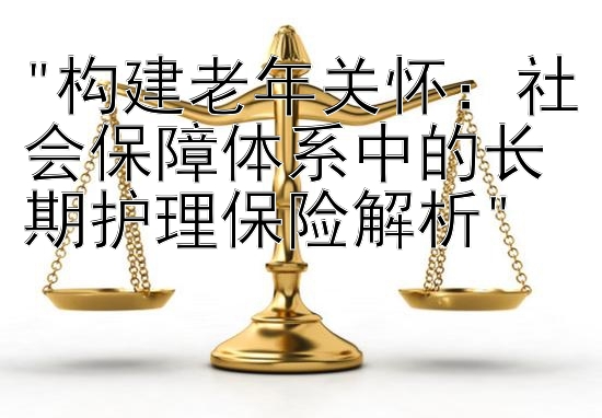 构建老年关怀：社会保障体系中的长期护理保险解析